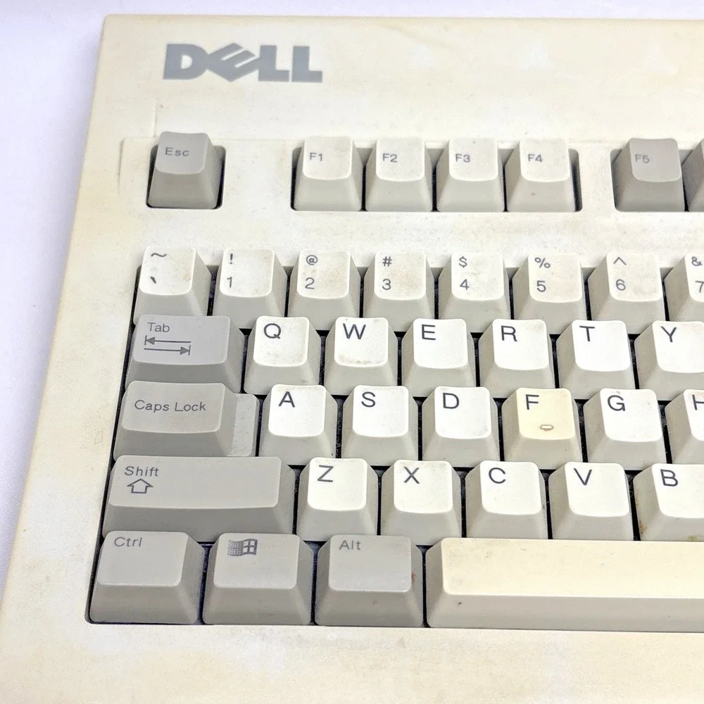 Vintage‎ Dell AT101W Keyboard Wired Mechanical GYUM90SK PS/2